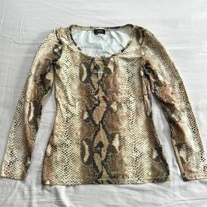 Chemla snakeskin shiny top